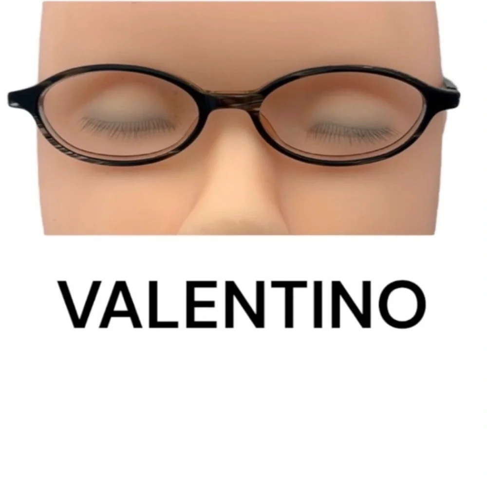 Authentic Valentino luxury designer Tortoise Oval prescription Eyeglasses frames